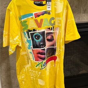 Yellow Graphic T-Shirt with Bold Design